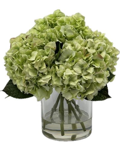 Green Hydrangeas Silk 